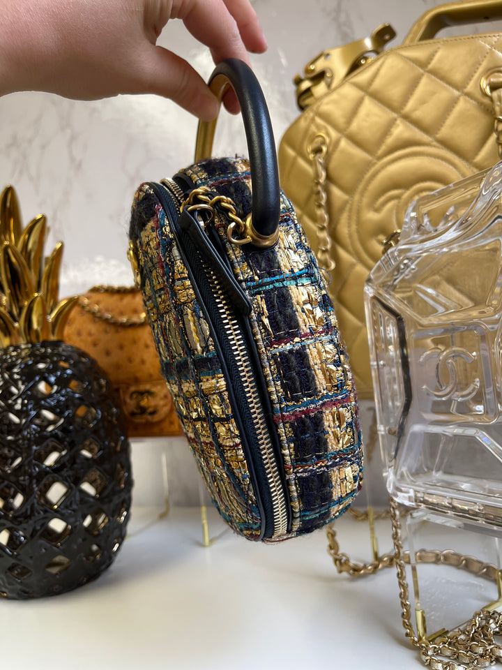 Chanel 19A Egyptian Tweed Runway Collection Crossbody