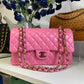 Chanel Pink Medium Lambskin Rainbow Double Flap Bag