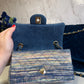 Chanel Striped Denim Mini Rectangular Flap Bag