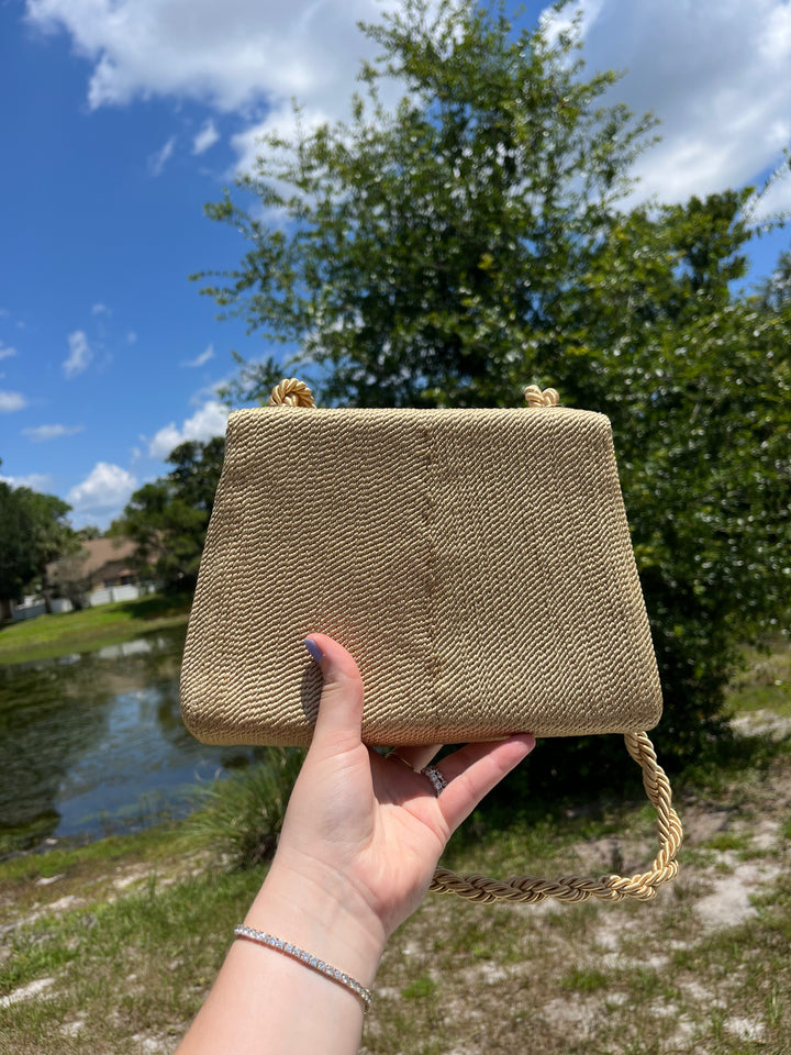 Chanel Vintage Silk Rope Flap Bag