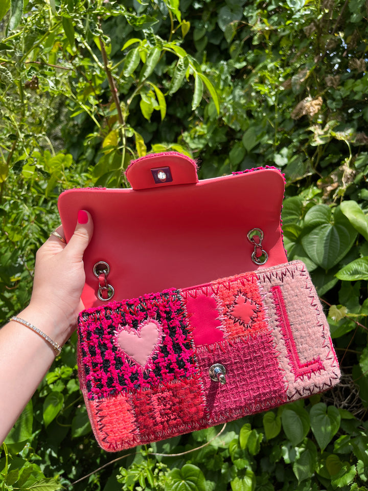 Chanel Medium Timeless Patchwork Shoulder Bag Pink Silver Hardware 2016