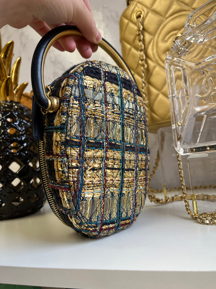 Chanel 19A Egyptian Tweed Runway Collection Crossbody