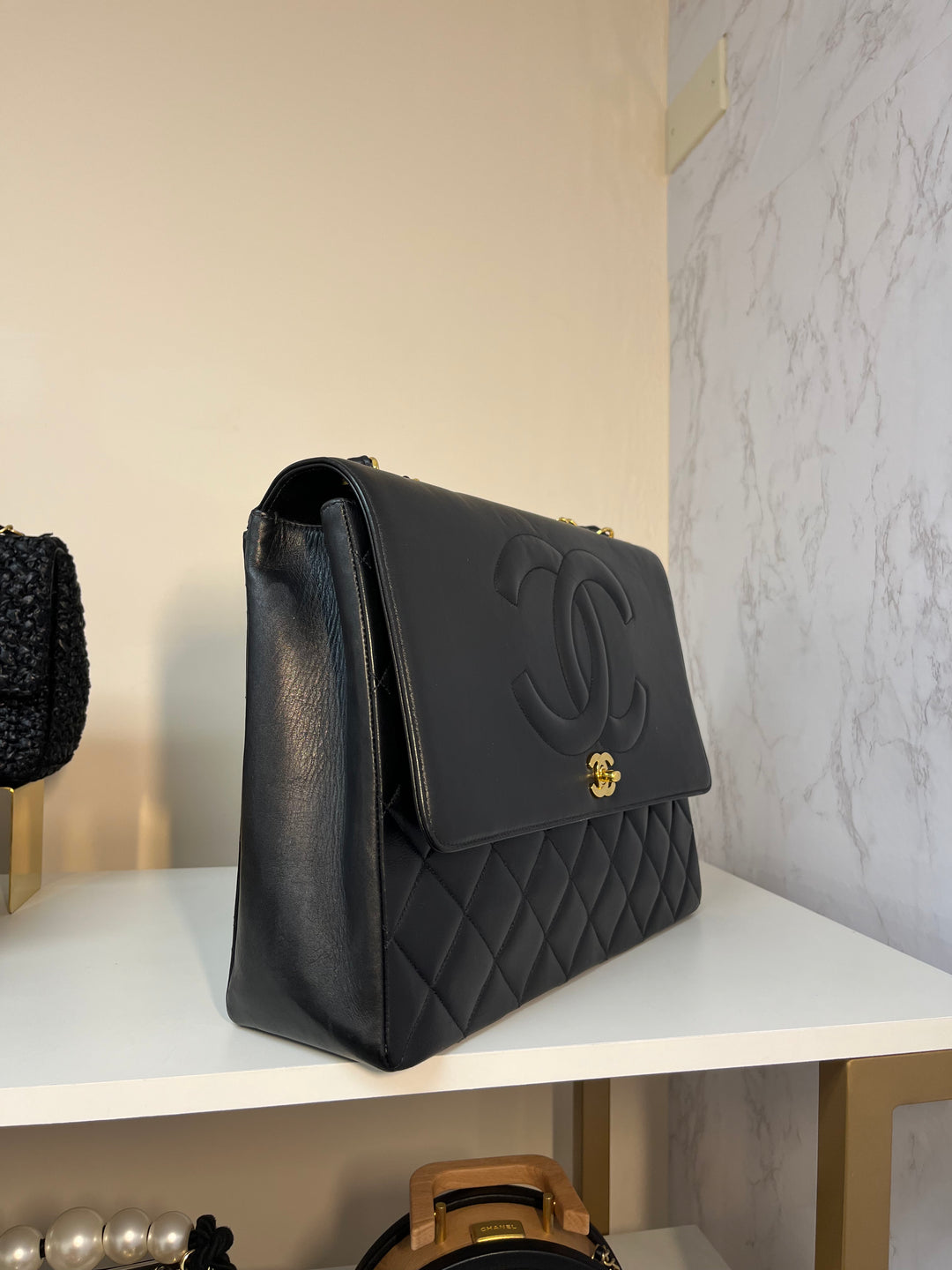 Chanel Vintage CC Maxi Flap Bag