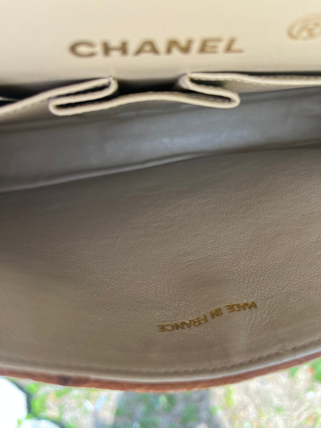 Chanel Rare Vintage Ostrich Medium Double Flap Bag