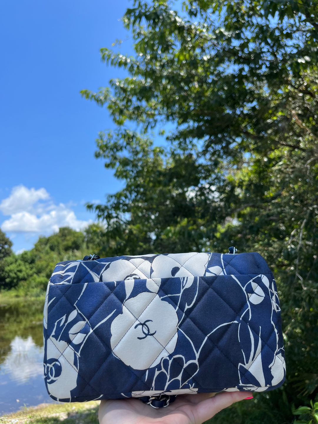 Chanel Floral Medium Single Flap Bag