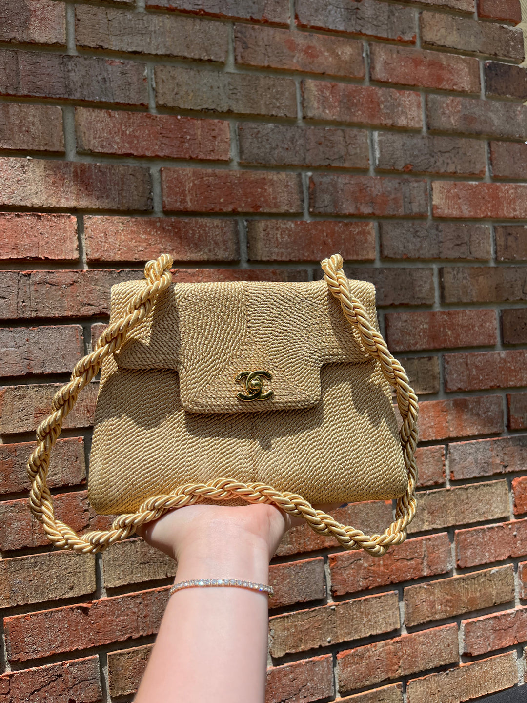 Chanel Rope Bag Chanel Vintage Silk Rope Flap Bag – Its A Luv Story
