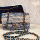 Chanel Striped Denim Mini Rectangular Flap Bag