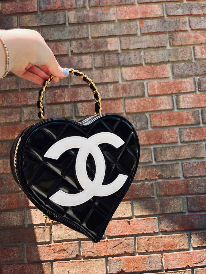 Chanel 1995 CC Heart Vanity Bag