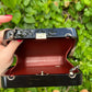 Limited edition Chanel Runway Black Resin Crystal Pearl Evening Clutch Shoulder Box