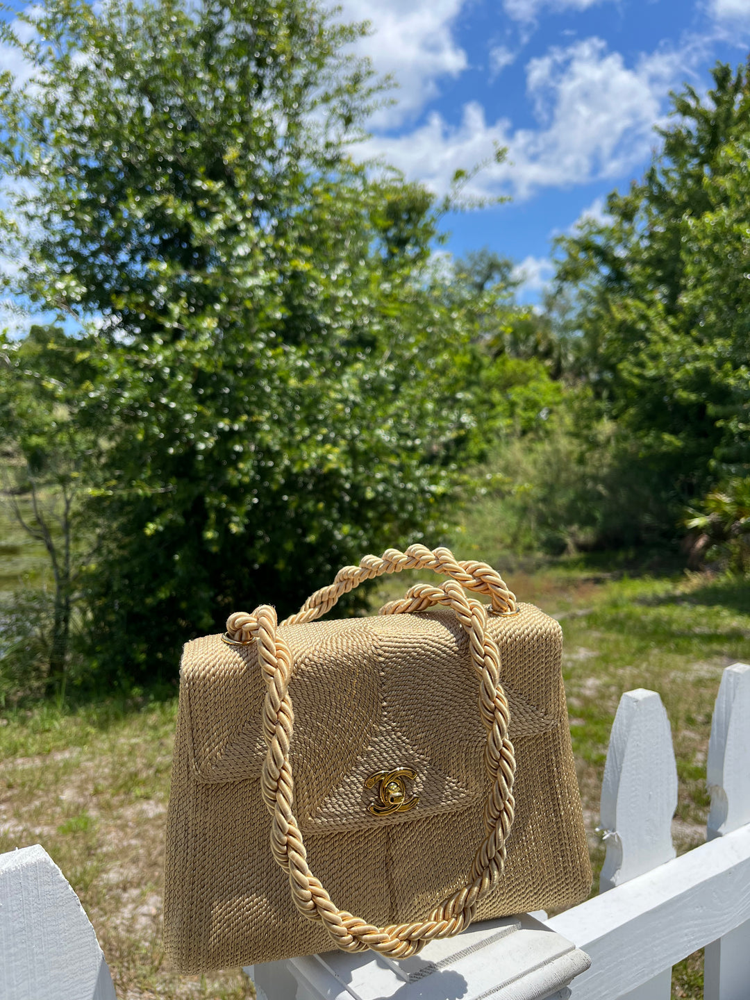 Chanel Rope Bag Chanel Vintage Silk Rope Flap Bag – Its A Luv Story
