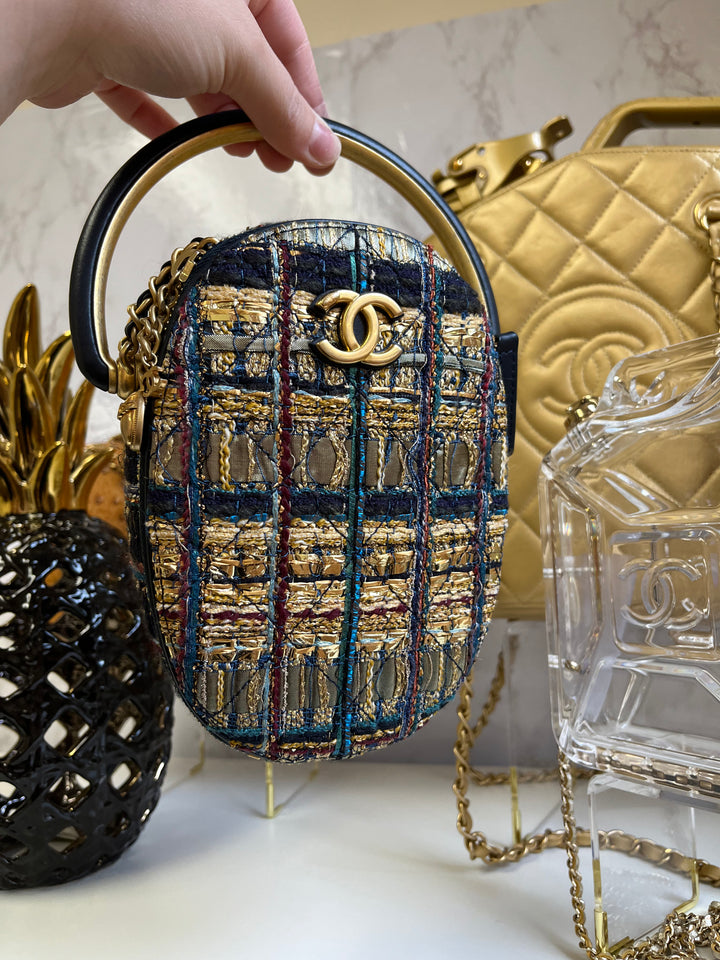 Chanel 19A Egyptian Tweed Runway Collection Crossbody