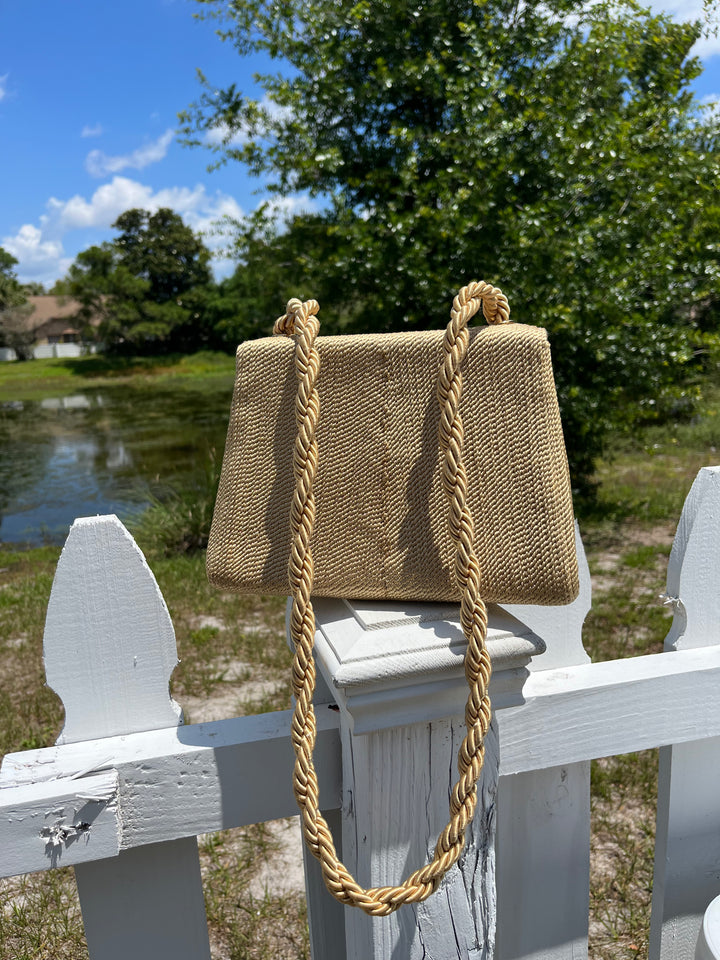 Chanel Vintage Silk Rope Flap Bag