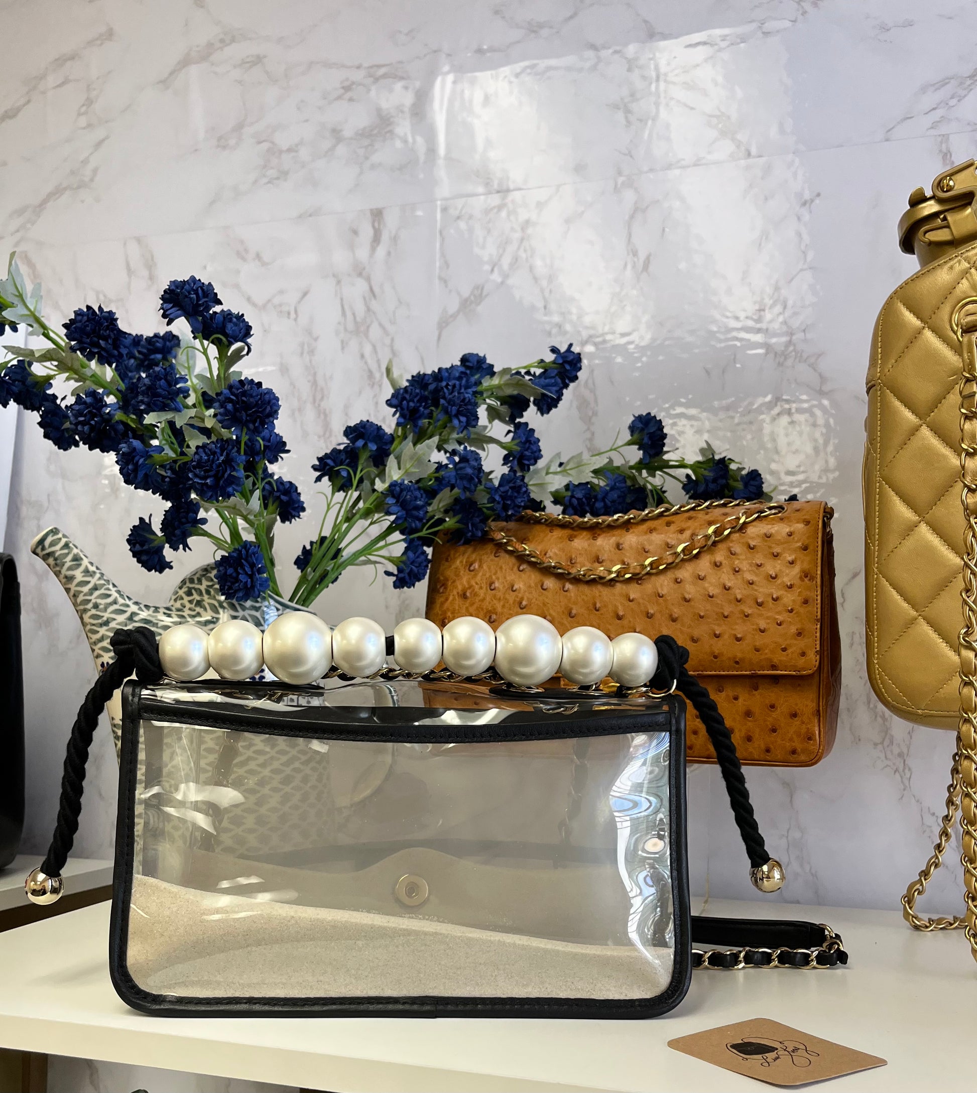 Chanel Sand By the Sea Pearl Flap Bag 2019 at 1stDibs