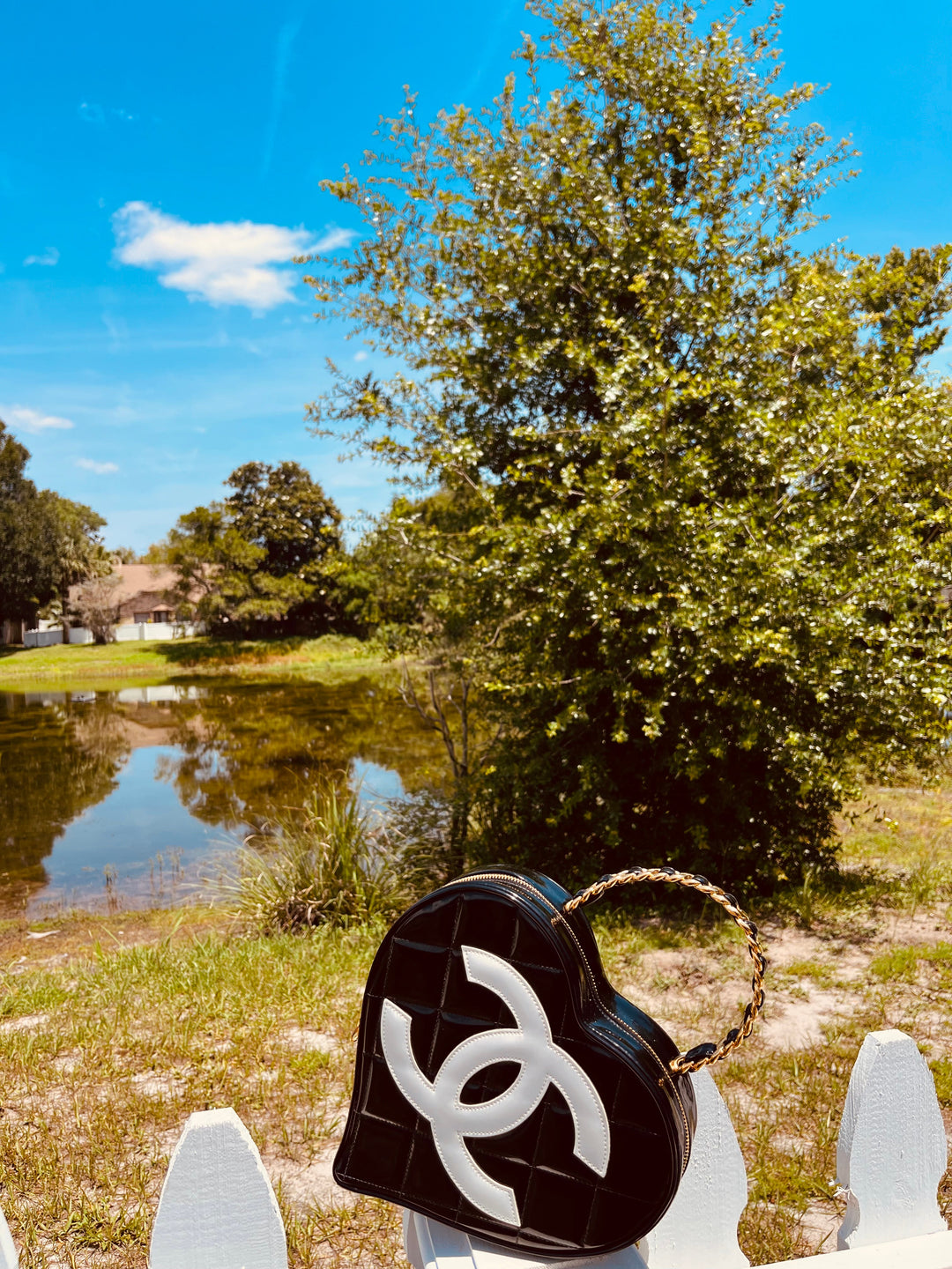 Chanel 1995 CC Heart Vanity Bag