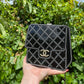 Limited edition Chanel Runway Black Resin Crystal Pearl Evening Clutch Shoulder Box