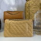 Chanel Vintage Dark Beige Medium Lambskin Double Flap Bag