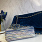 Chanel Striped Denim Mini Rectangular Flap Bag