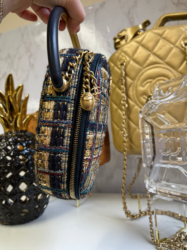 Chanel 19A Egyptian Tweed Runway Collection Crossbody