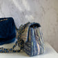 Chanel Striped Denim Mini Rectangular Flap Bag