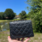 Chanel Black Caviar Vintage Mini Square Flap Bag