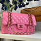 Chanel Pink Medium Lambskin Rainbow Double Flap Bag