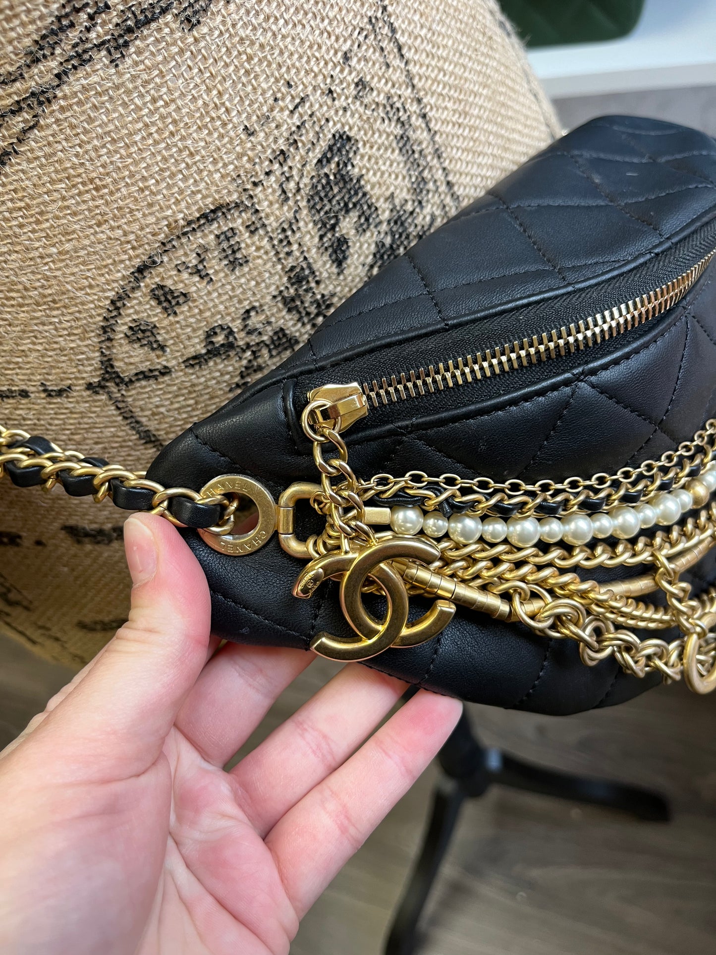 Chanel Limited 19A All About Chains Fanny Pack Its A Luv Story