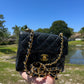 Chanel Black Caviar Vintage Mini Square Flap Bag