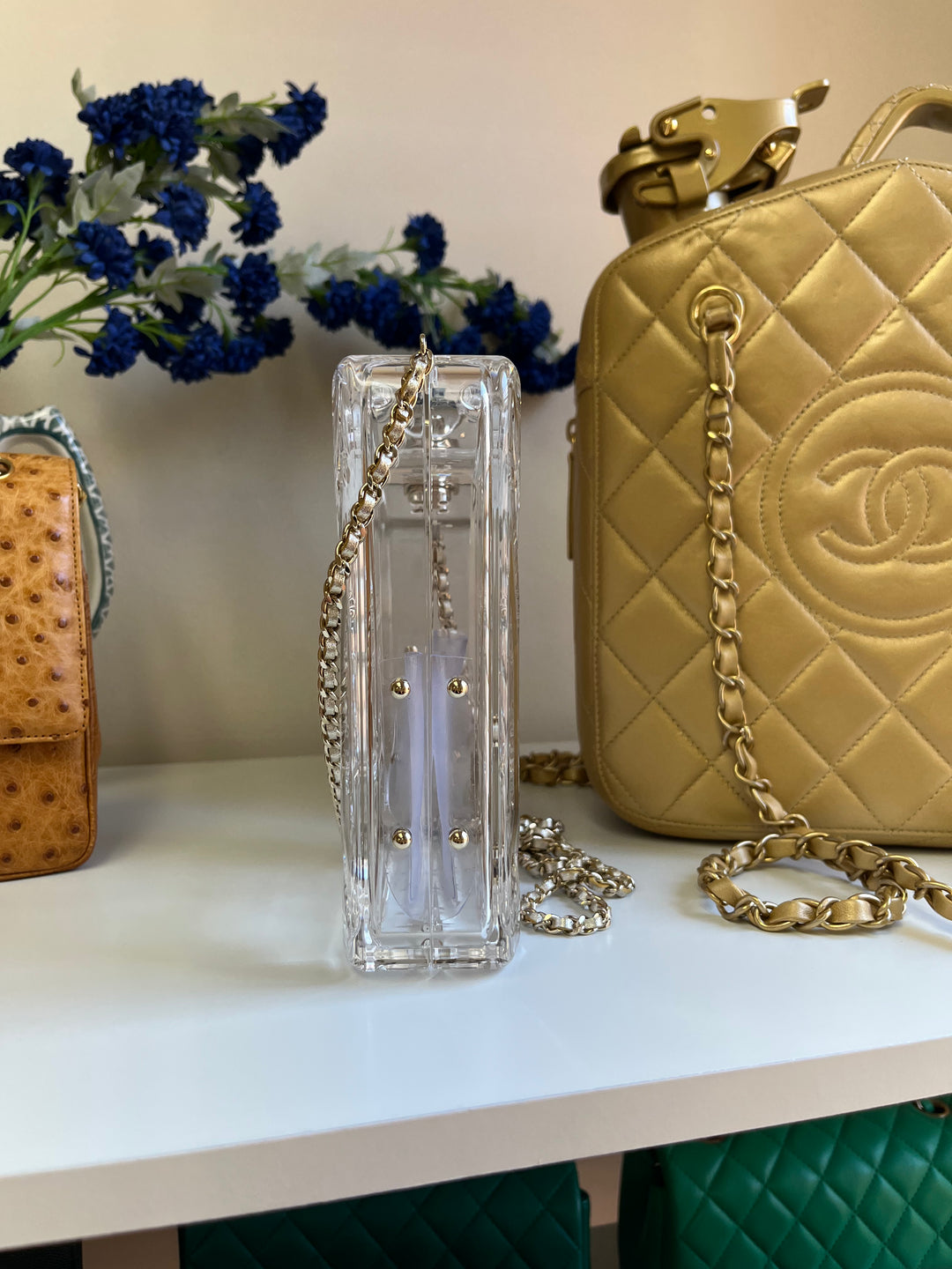 Chanel 2015 Clear Plexiglass Dubai By Night Gas Can Minaudiere