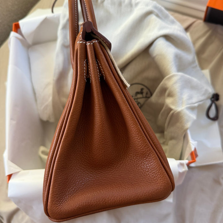 Hermès Birkin 25 Barenia Faubourg Leather Fauve Gold Hardware 2026