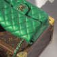 Chanel 18S Emerald Green Caviar Mini Flap Bag