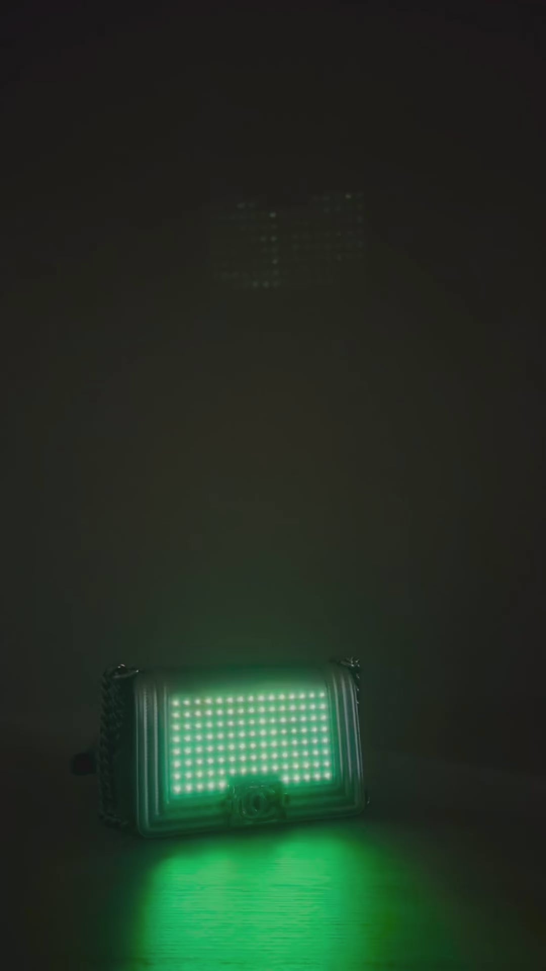 Chanel LED Small Silver Boy Bag