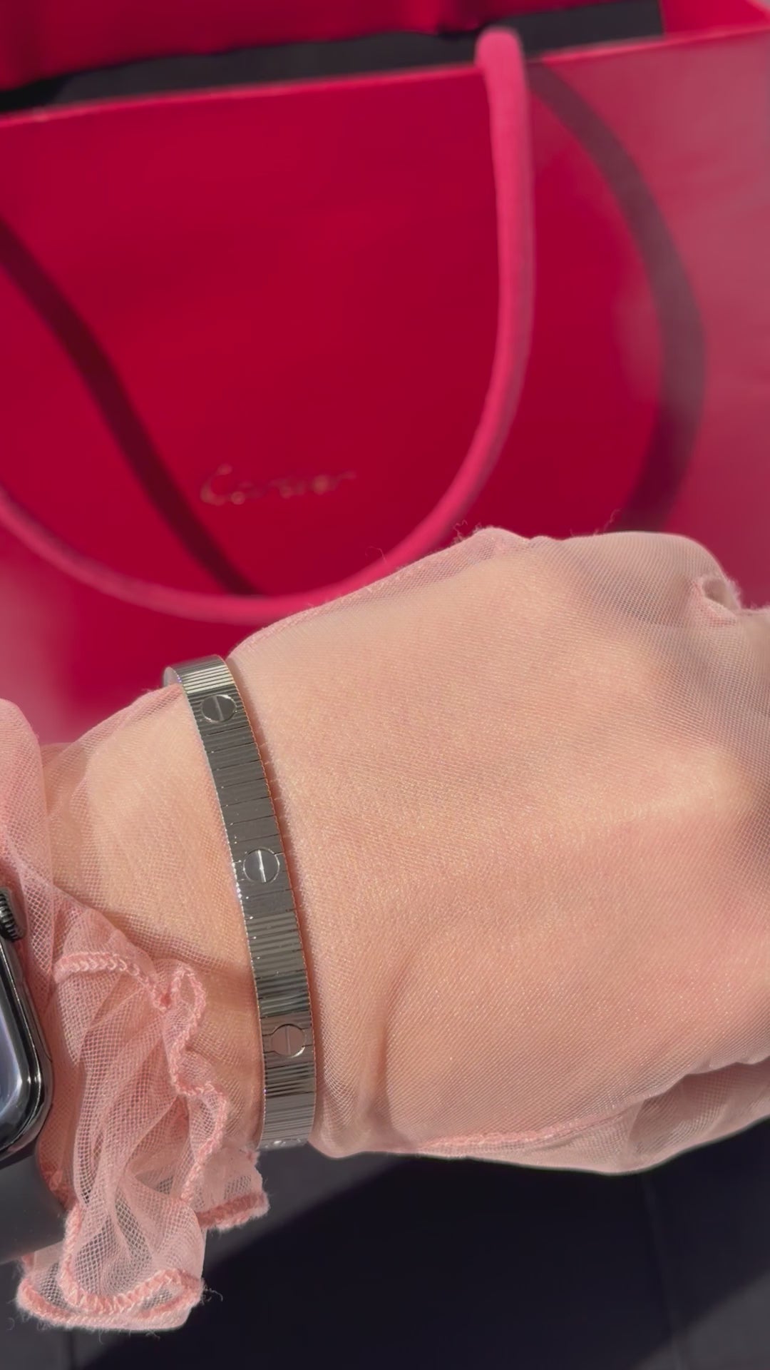 Cartier LOVE Unlimited Flexible Bracelet 18K White Gold