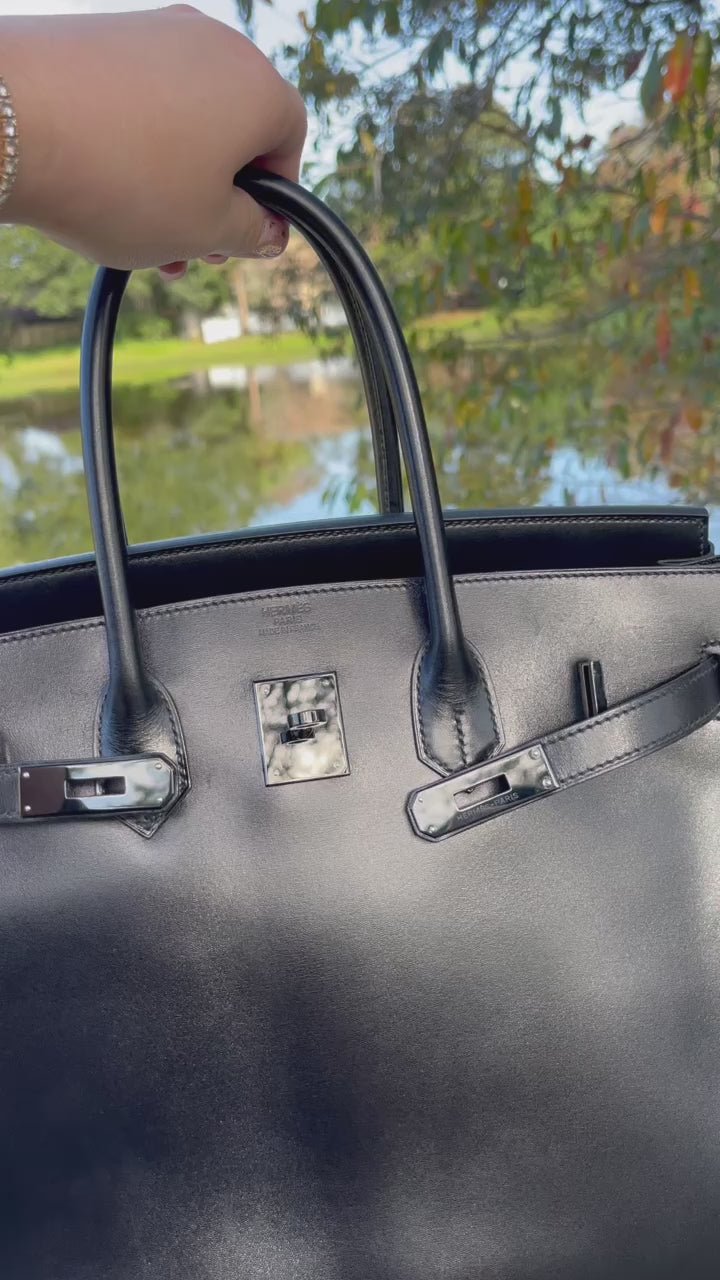 Hermes Birkin 30 So Black Box Black