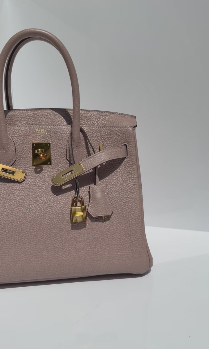 Hermès Birkin 30 Glycine Togo Gold Hardware 2015