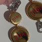 Christian Dior Vintage Bottle Cap Clip On Earrings