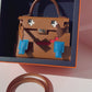 Hermes "Quelle Idolle" Gold Picto Kelly Doll