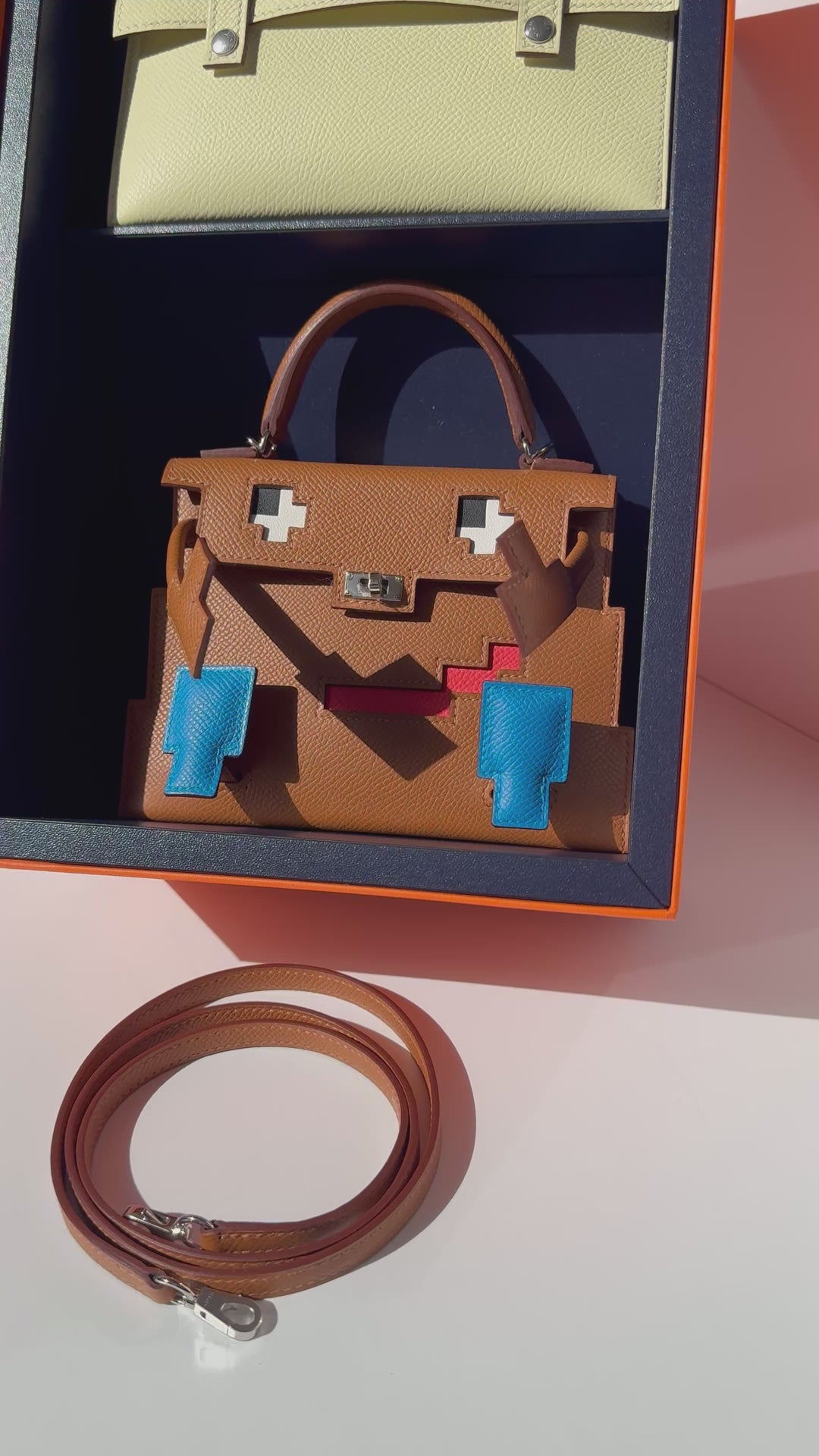 Hermes "Quelle Idolle" Gold Picto Kelly Doll