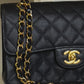 Chanel 6 Series Black Small Vintage Caviar Classic Flap Bag