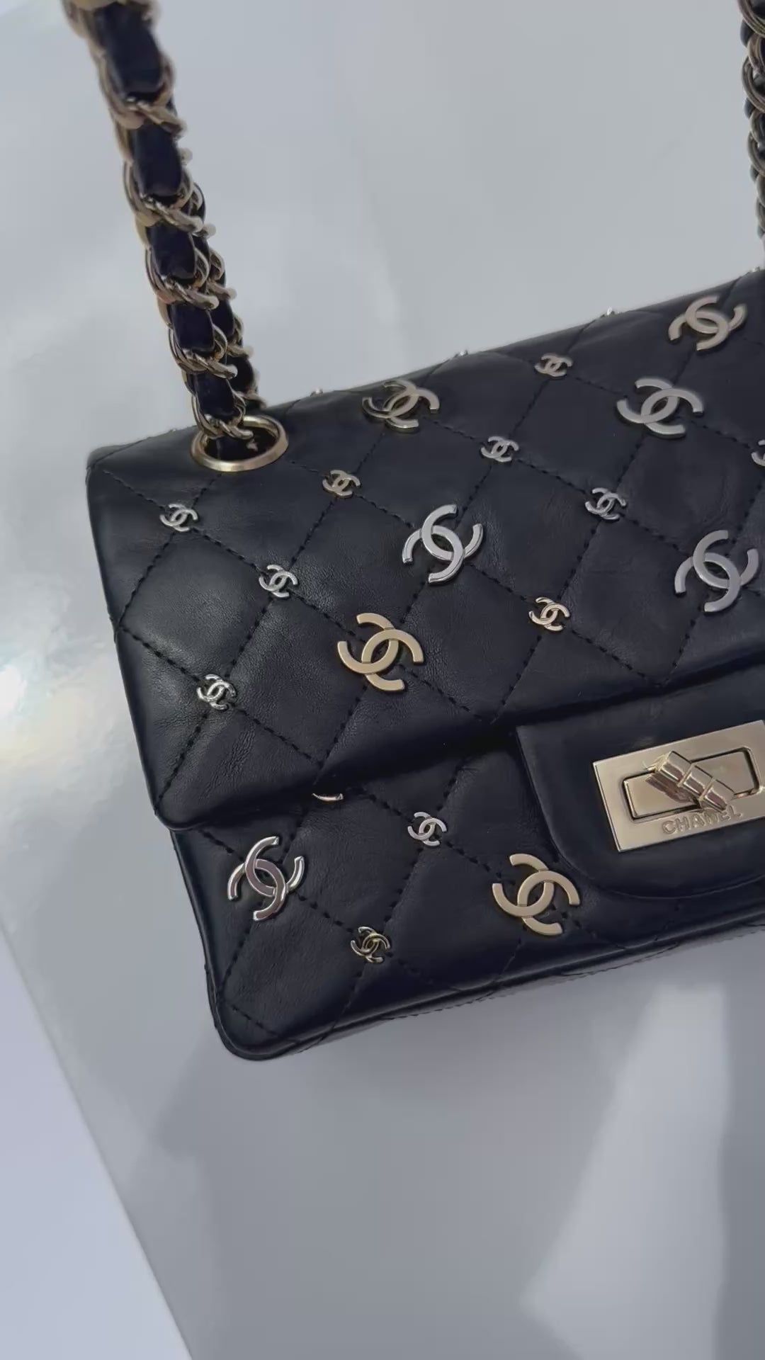 Chanel Vintage Punk Charms 224 Mini Reissue Flap Bag
