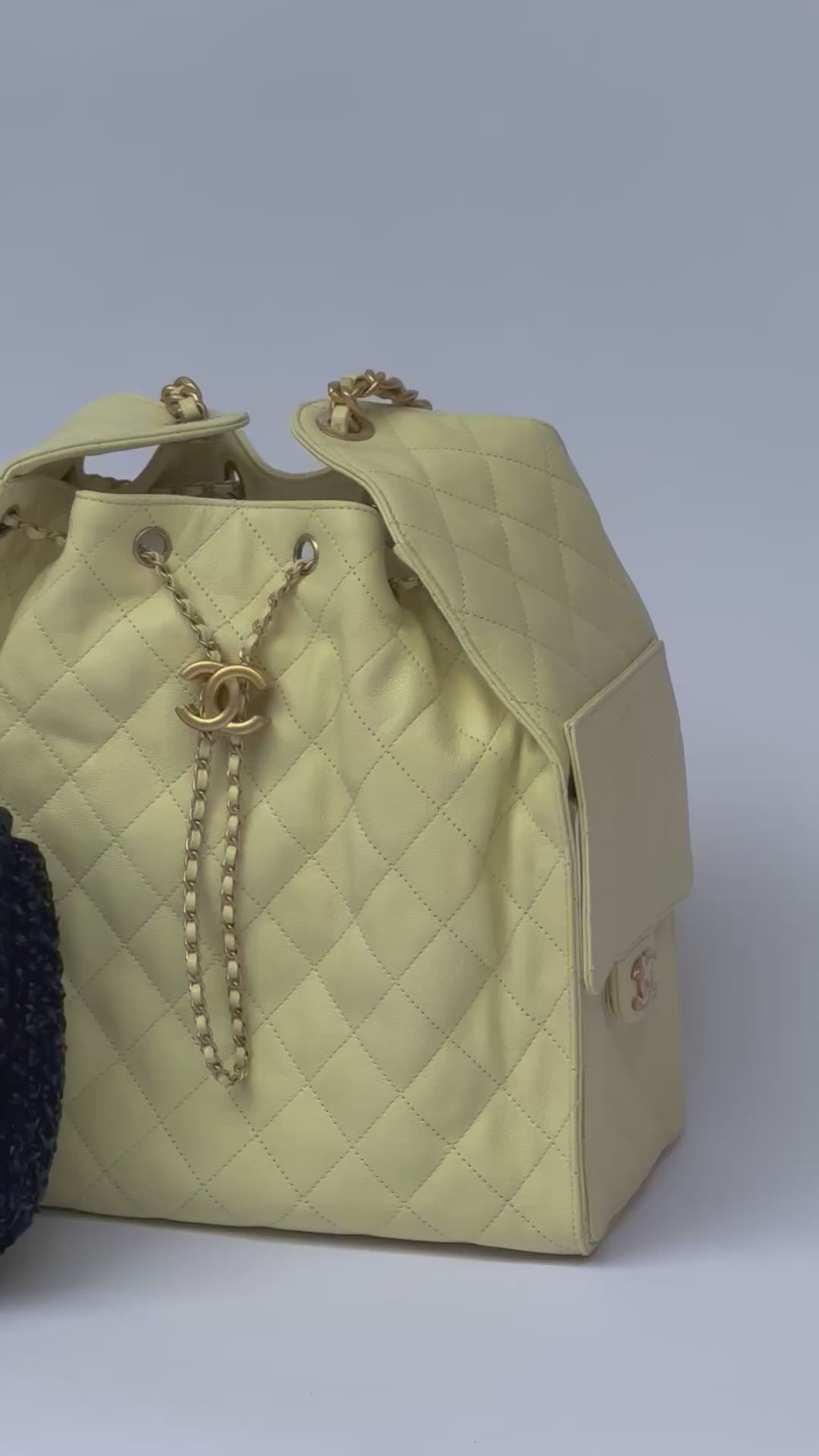 Chanel 18C Black Ancient Greece Raffia Crochet Flap Bag