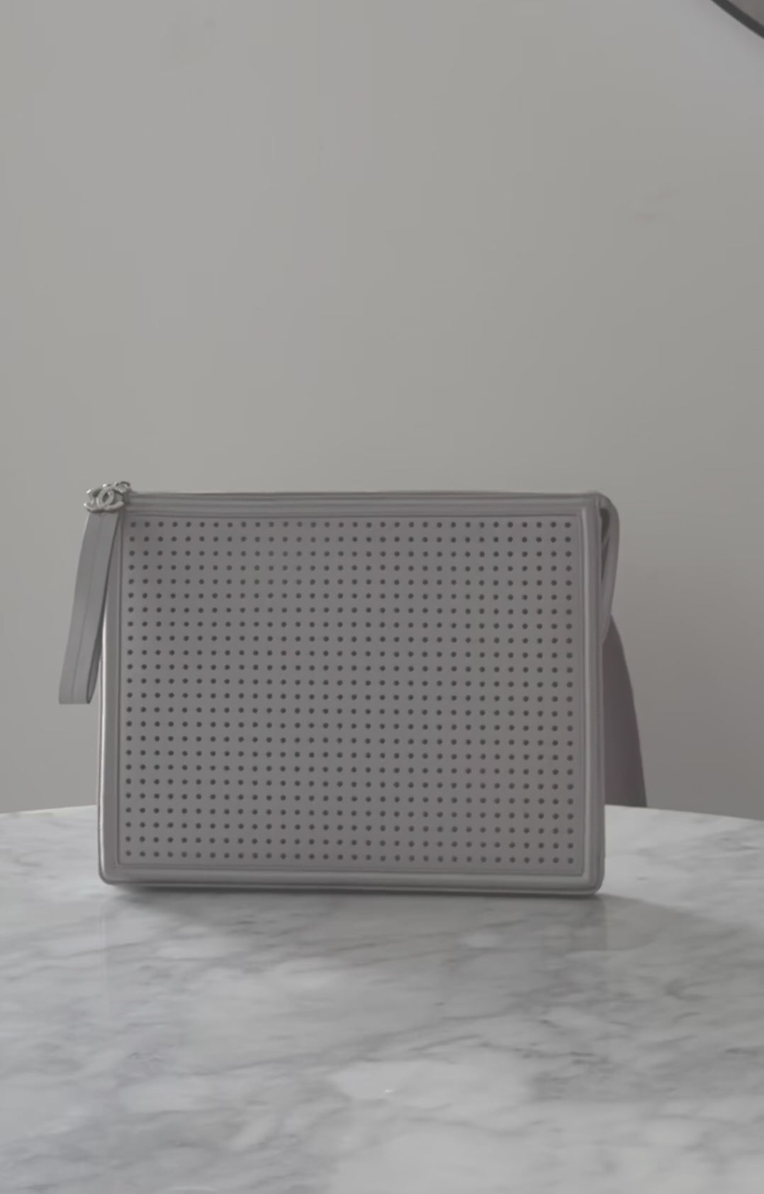 Chanel Rare LED XL Clutch Silver 2017