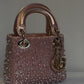 2022 Satin Rose Champagne Micro Beaded Lady Dior