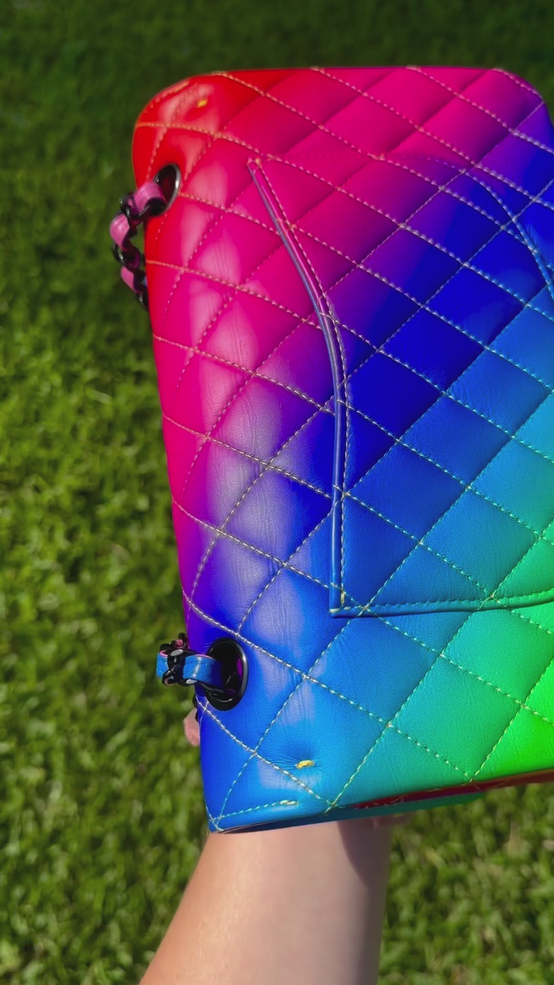 Chanel 2023 Rainbow Calfskin Medium Classic Flap Bag