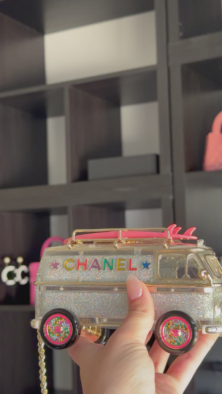 Chanel Hollywood Caravan Minaudière Multicolor Light Gold Hardware 2024