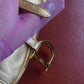 Christian Dior Metallic Gold Ostrich Saddle + Matching Pouch