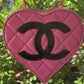 Chanel 1995 CC Pink Heart Vanity Bag