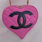 Chanel 1995 CC Pink Heart Vanity Bag