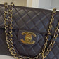 Chanel Chocolate Brown Vintage Lambskin Jumbo Flap Bag