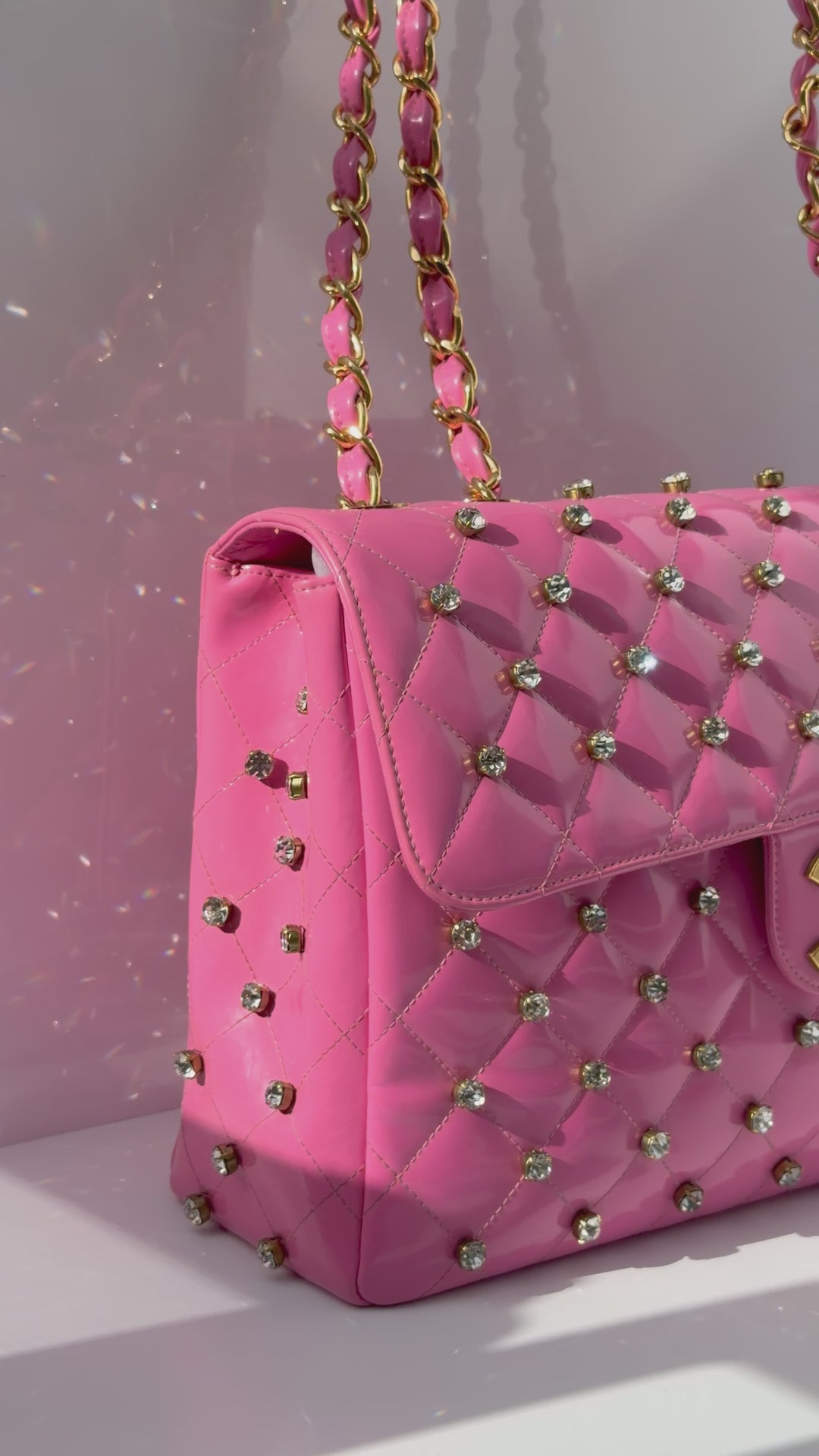 Chanel Runway 1995 Maxi Rhinestone Flap Bag