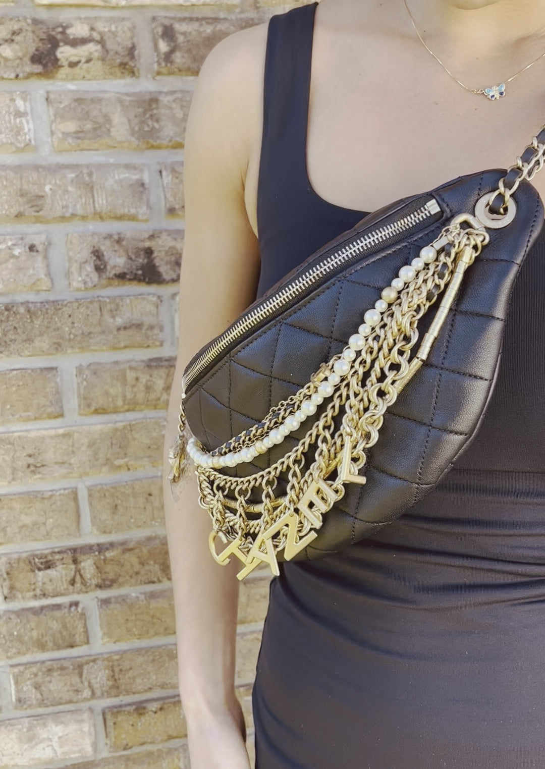 Chanel waist clearance bag with chain